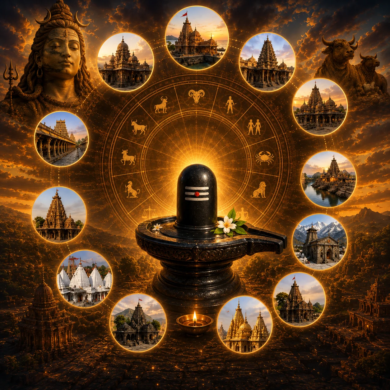 १२ ज्योतिर्लिंगांचे स्पष्टीकरण इतिहास आध्यात्मिक महत्त्व आणि ज्योतिषीय संबंध