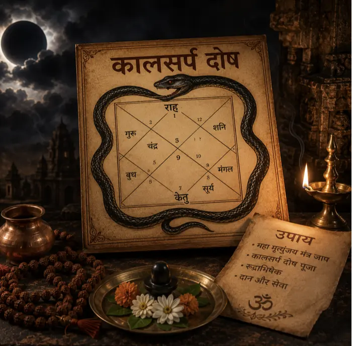 काल सर्प दोष म्हणजे काय अर्थ प्रकार परिणाम आणि वैदिक ज्योतिषातील पारंपरिक उपाय